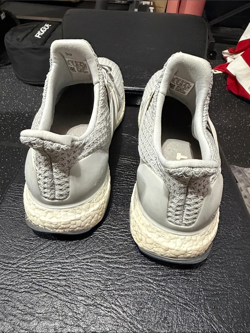 Adidas Ultraboost 1.0 Light Gray Knit Running Shoes